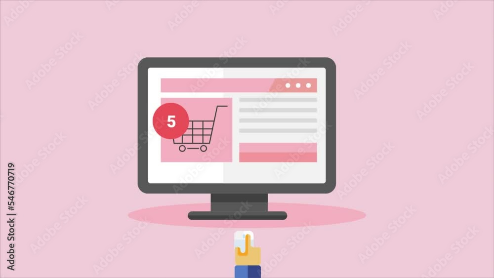 Ecommerce analytics, using data to grow sales business concept animation. Ecommerce analytics, using data to grow sales business concept animation.
