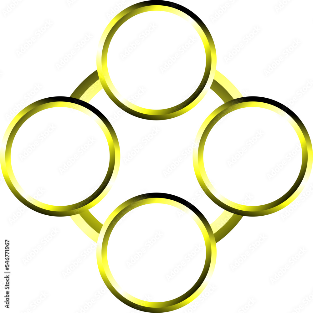 Luxury golden circle frame Luxury golden circle frame