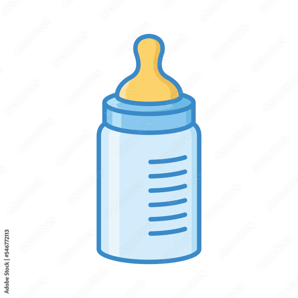 baby bottle icon vector design template in white background baby bottle icon vector design template in white background