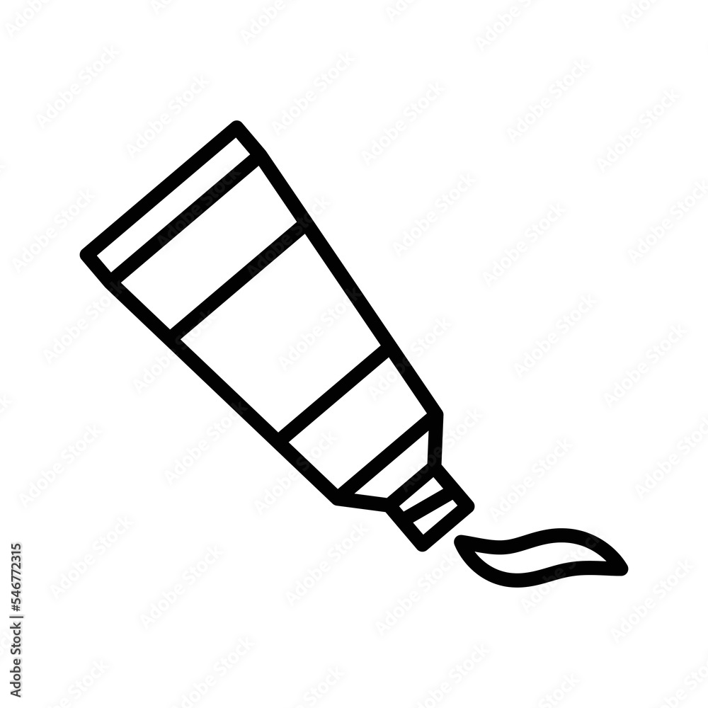 tooth paste icon vector design template in white background tooth paste icon vector design template in white background