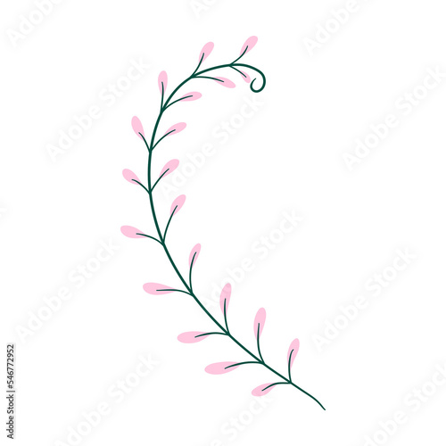 Pink Leaf Decoration