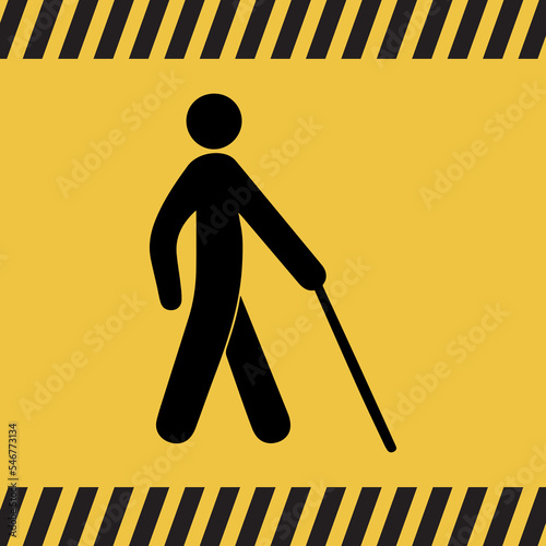 Logo personne handicapée.