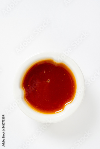 asian sauce on the white background