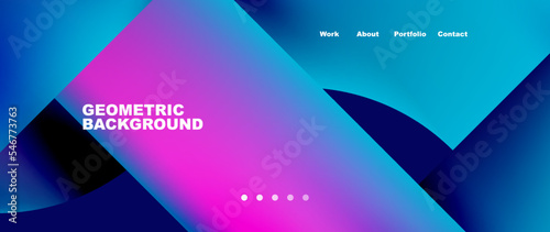 Minimal geometric abstract background. Circle and line design. Trendy techno business template for wallpaper, banner, background or landing