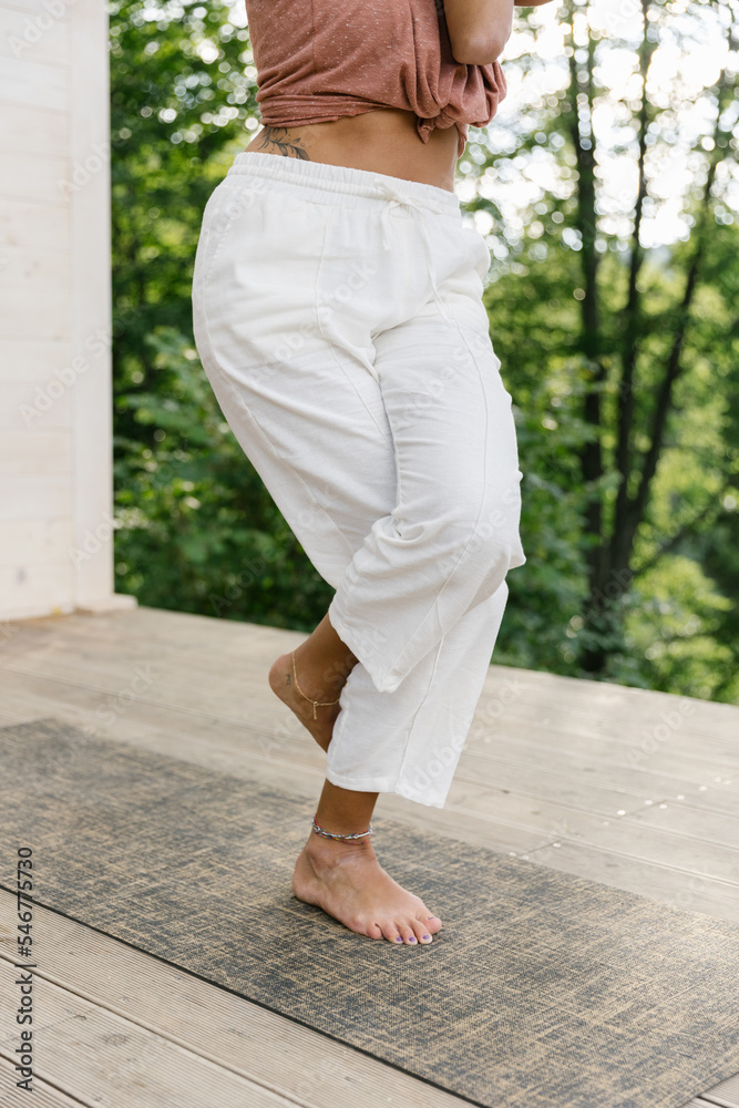 Anonymous Woman Doing Yoga Anonymous Woman Doing Yoga