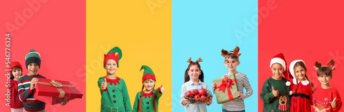 Collage with cute children ...