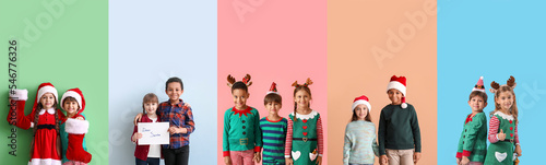 Collage with cute children ...