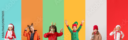 Collage with cute children ...