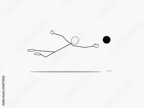 Stickman goalkepeer