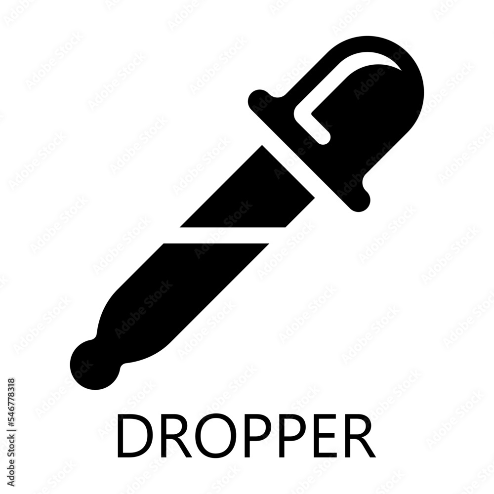 Dropper medical icon vector illustration Dropper medical icon vector illustration