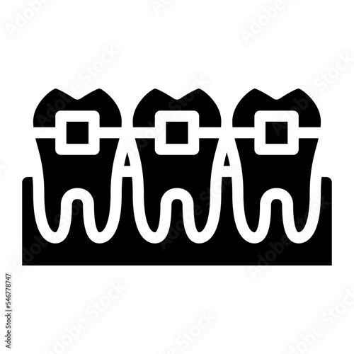 braces dental tooth dentistry icon