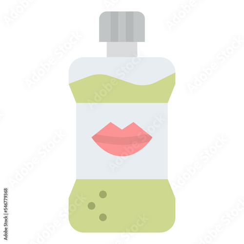 mouthwash hygienic dental cleaning icon