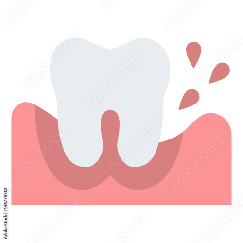 gum disease gum infection teeth gum icon