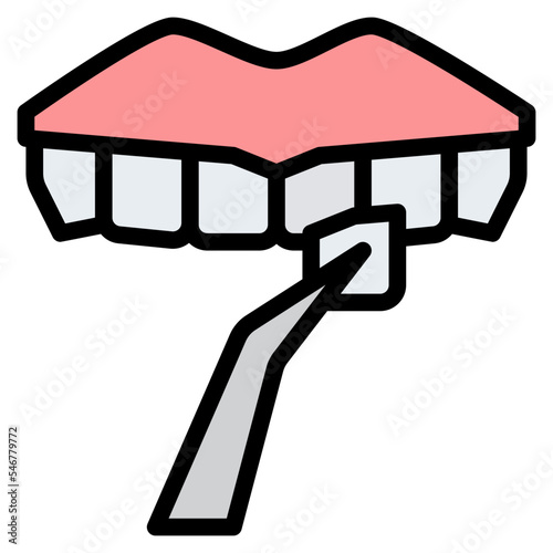 veneer dental dentistry tooth icon