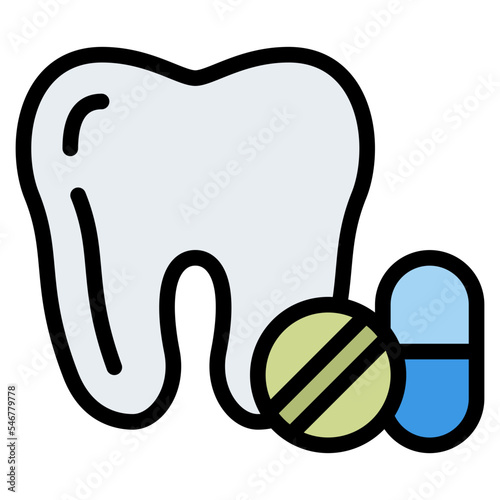 treatment medicine teeth dental icon