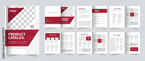 Product catalog design layout or company product catalogue design template