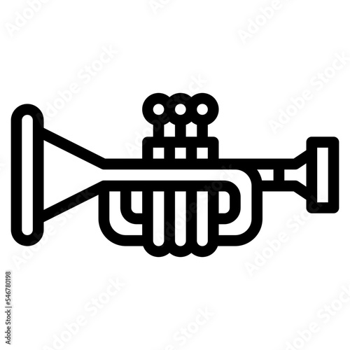 trumpet instrument musical music icon