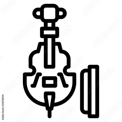 double bass instrument musical music icon
