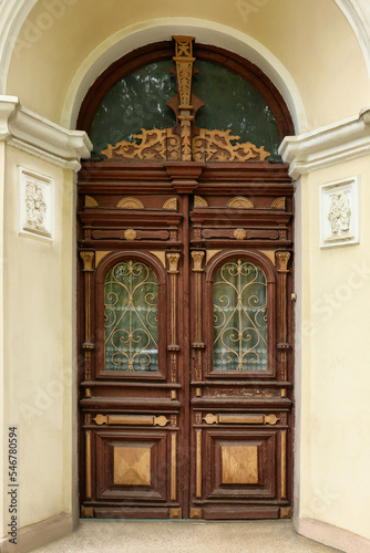 Building with beautiful ornate doors