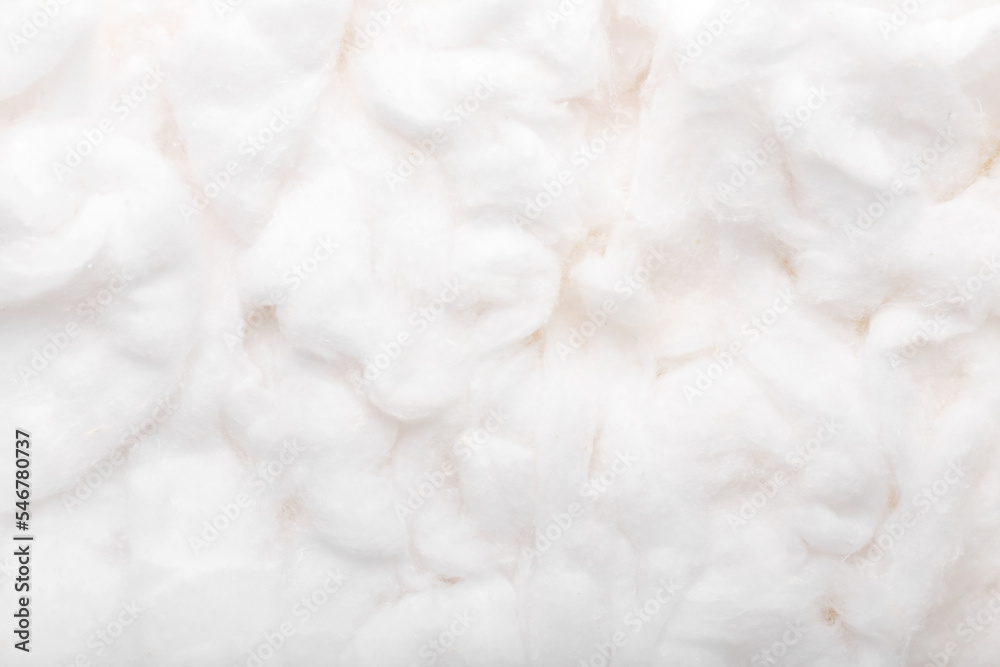 Natural cotton wool as background Natural cotton wool as background