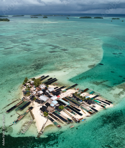 Sea level rise threat, tiny Pacific atoll island heart: climate crisis photo