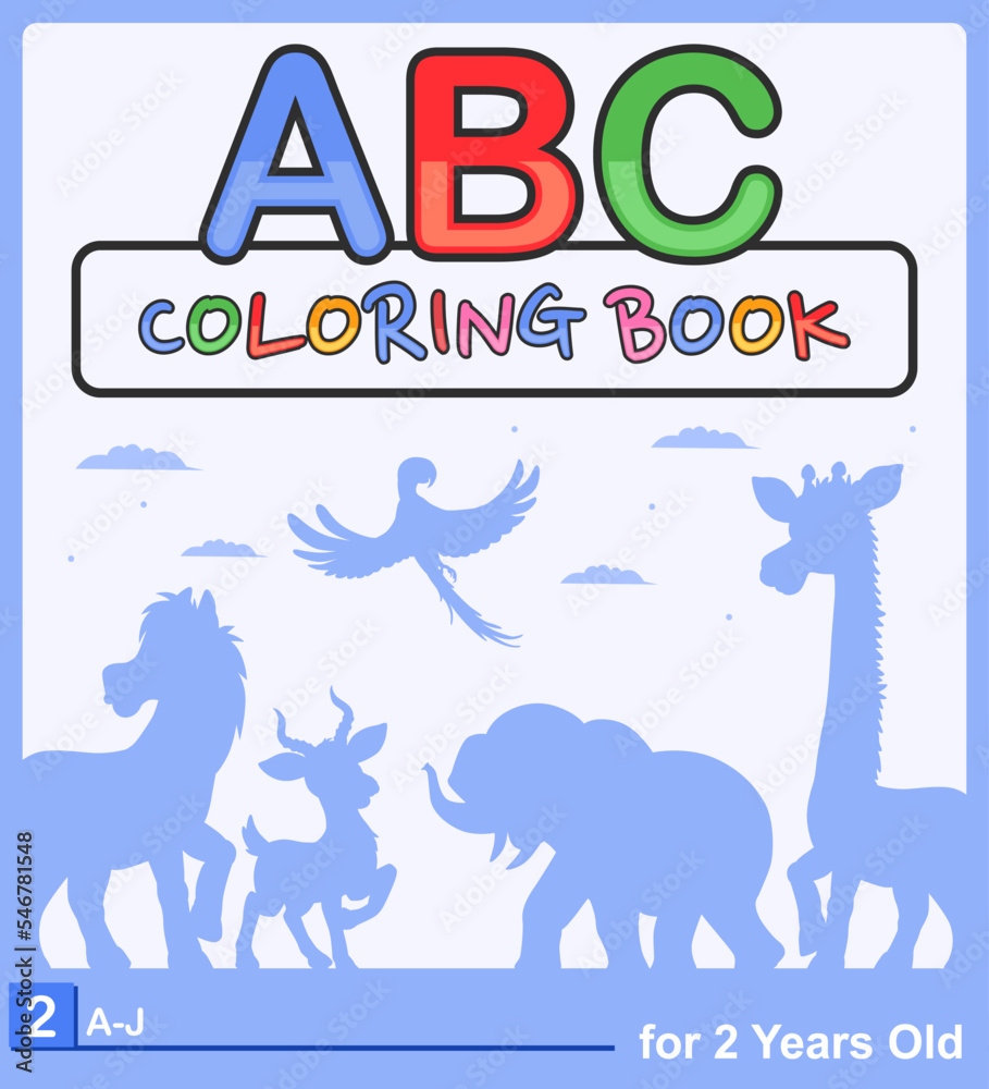 Kids coloring book or coloring page cover idea Stock Vector | Adobe Stock