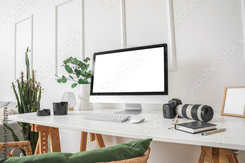 Photographer's workplace wi...