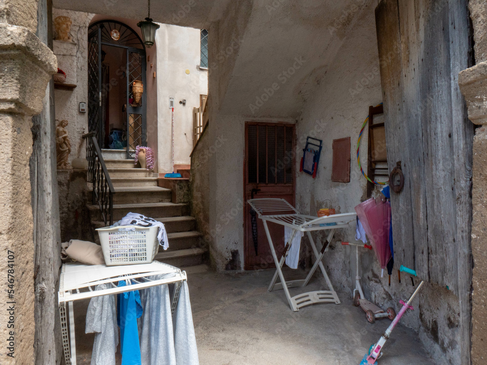 Pietravairano, a medieval village in the province of Caserta, Italy.