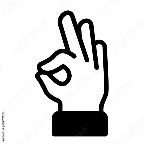 ok glyph icon