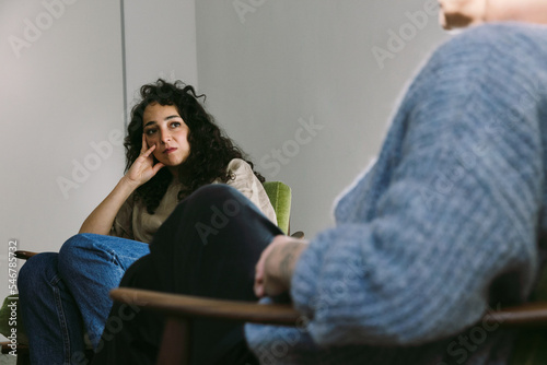 Mistrust During Psychotherapy Session photo
