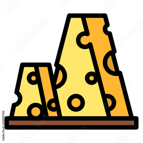 cheese ingredient bakery food icon