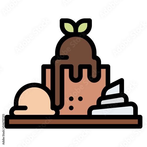 toast ice cream sweets bakery icon