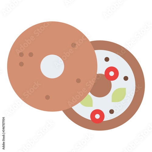 bagel sweets pastry bakery icon