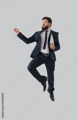 Handsome bearded businessma...