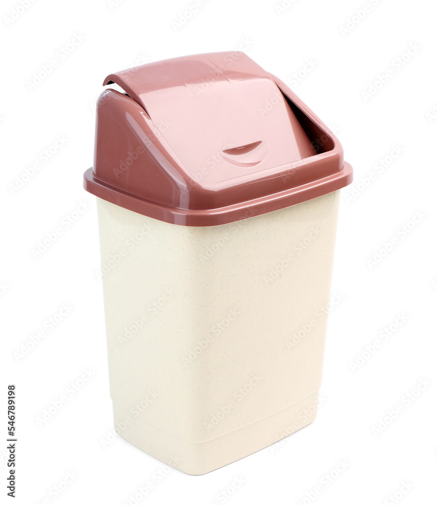 Rubbish bin on white background Rubbish bin on white background