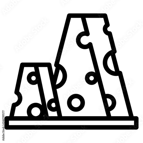cheese ingredient bakery food icon