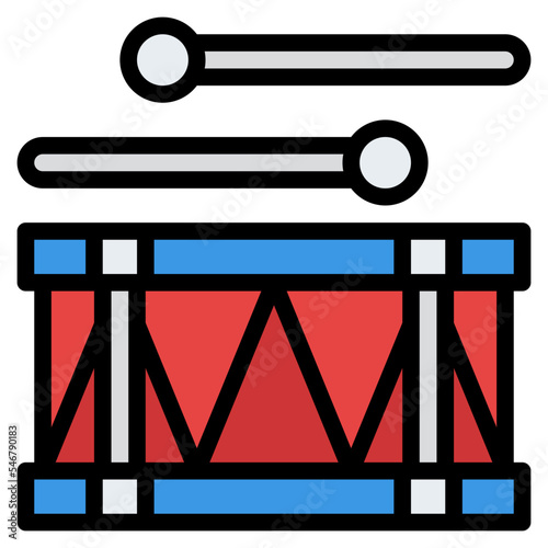 drum drumstick sound toy icon