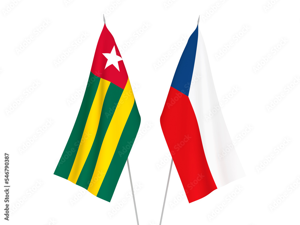 Togolese Republic and Czech Republic flags