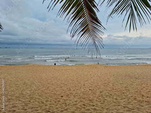  A seaside beach in Hanoi, Vietnam.