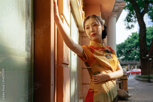Elegant Asian woman portrait