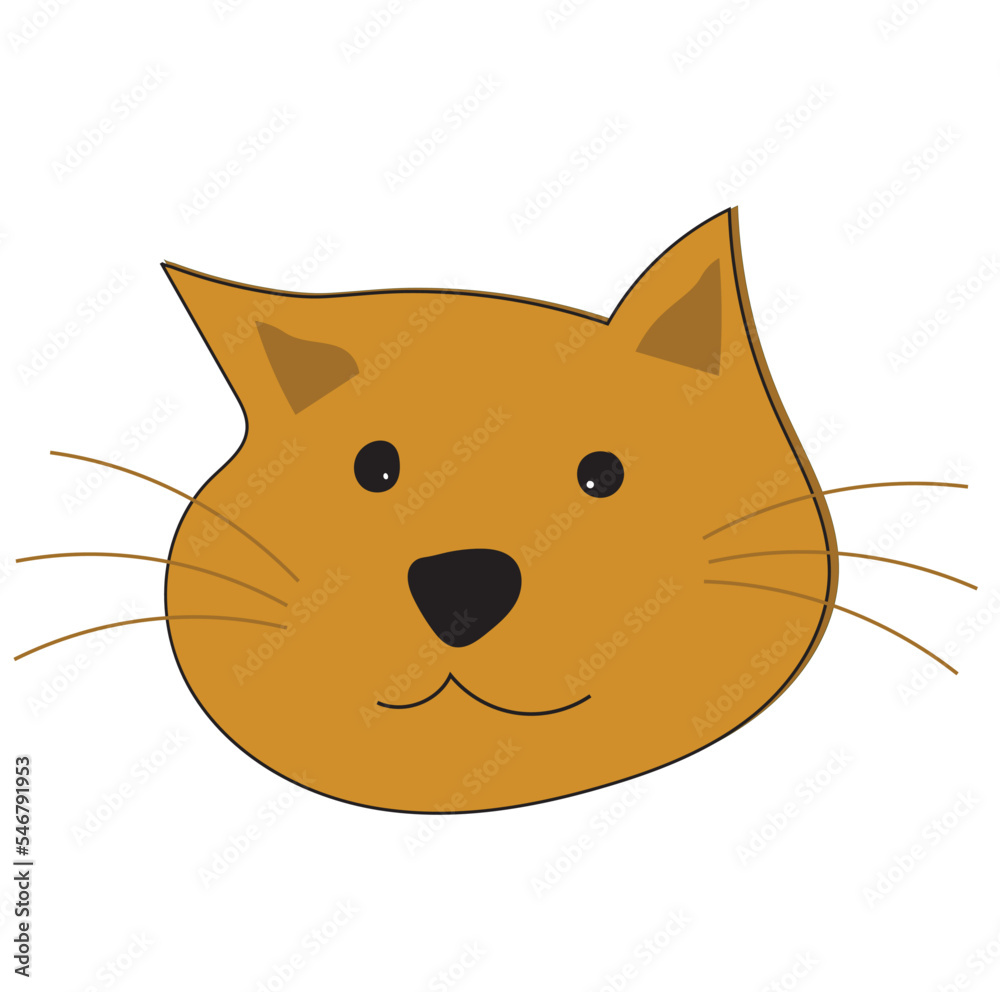 vector abstract cat icon yellow brown cat symbol transparent background cat in png vector abstract cat icon yellow brown cat symbol transparent background cat in png