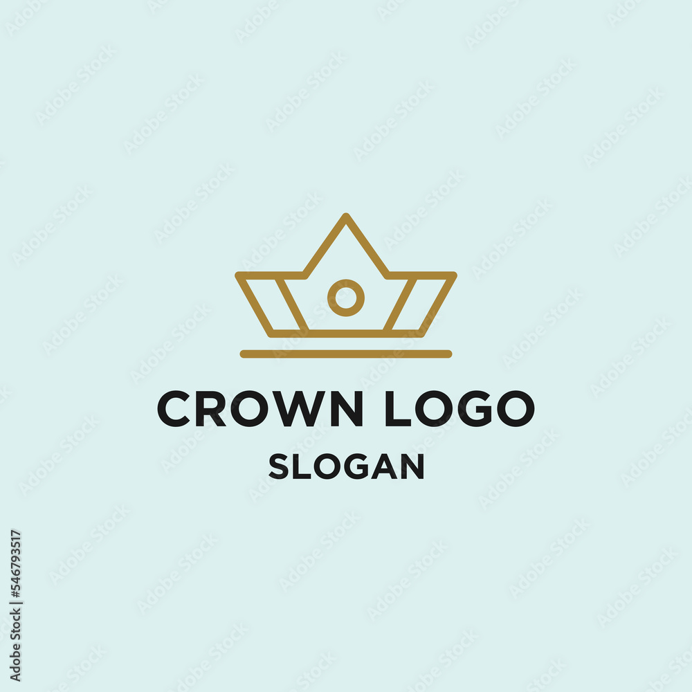 Crown logo template vector illustration design Crown logo template vector illustration design