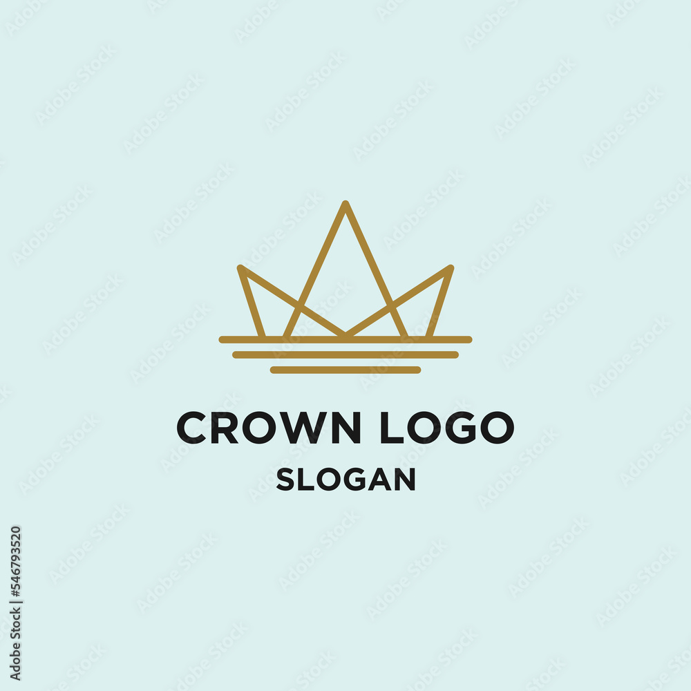 Crown logo template vector illustration design Crown logo template vector illustration design