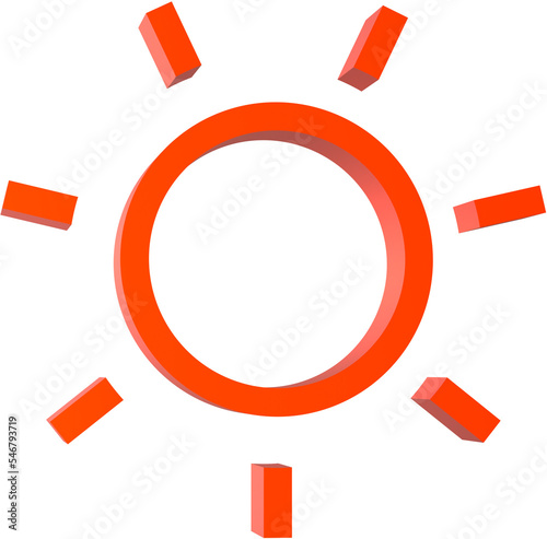 Sun 3d icon illustration. Free Download Sun 3d icon illustration. - GFXLoad