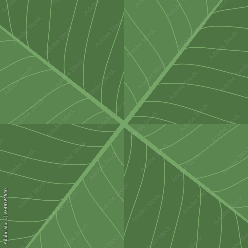 Greenleaves background in flat vector design. Greenleaves background in flat vector design.