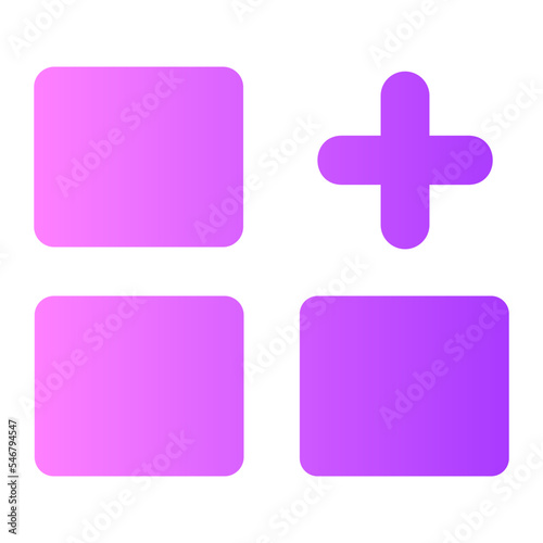 apps add gradient icon