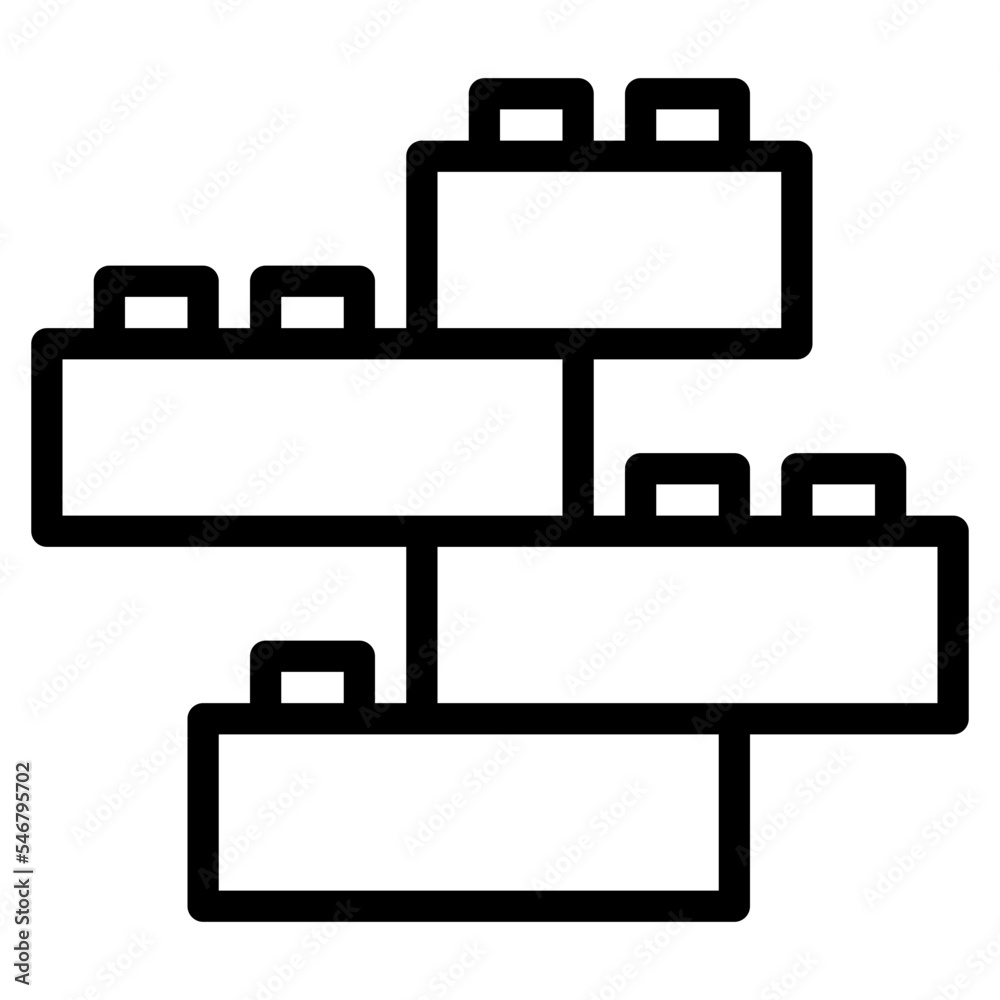 blocks game childhood toy icon blocks game childhood toy icon