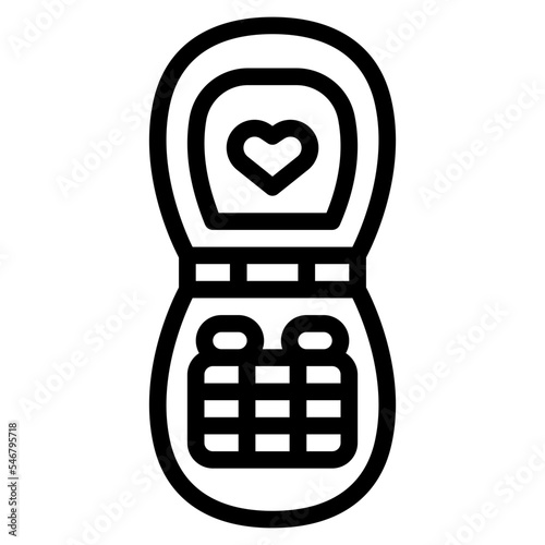 mobile call childhood toy icon