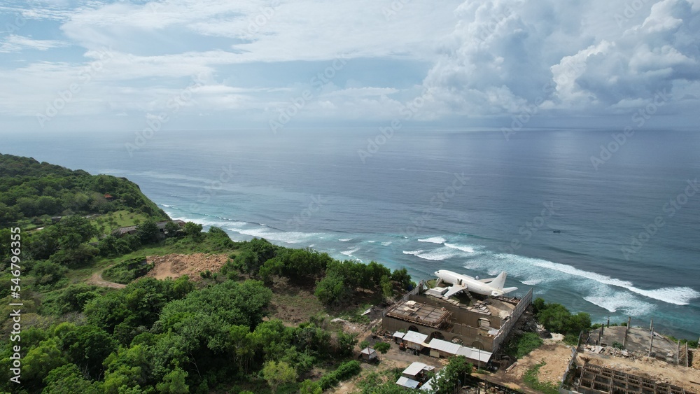 Bali, Indonesia - November 7, 2022: The Beaches and Cliffs of Uluwatu Bali Indonesia