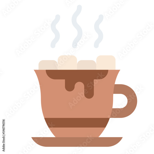hot chocolate drink warm winter icon